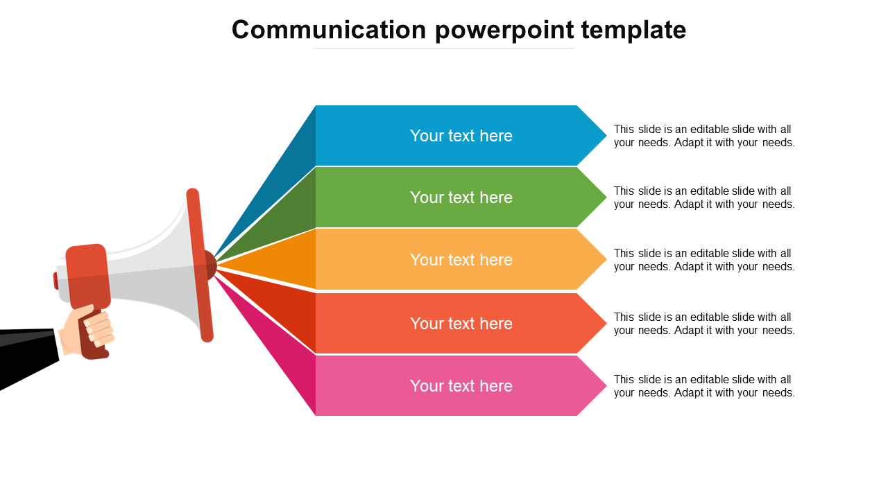 Free announcement PowerPoint templates - Communication